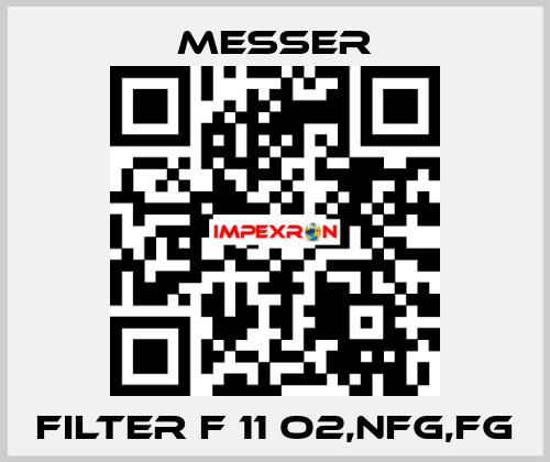 FILTER F 11 O2,NFG,FG Messer