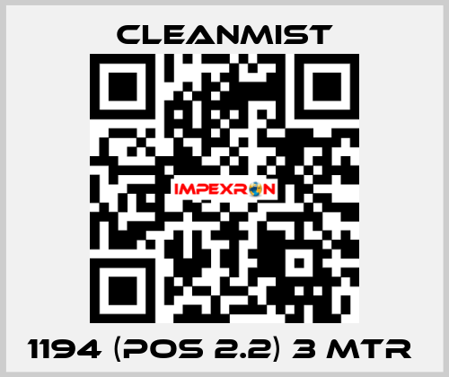 1194 (pos 2.2) 3 mtr  CleanMist