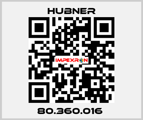 80.360.016  HUBNER