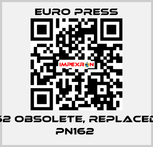 PL162 obsolete, replaced by PN162  Euro Press