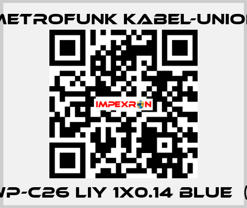 LWP-C26 LIY 1x0.14 blue  (L)  METROFUNK KABEL-UNION