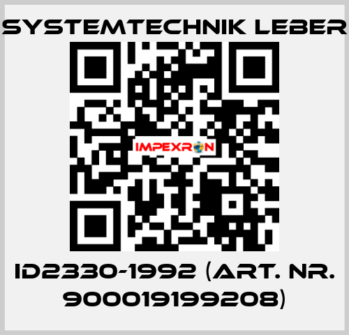 ID2330-1992 (art. nr. 900019199208) Systemtechnik LEBER