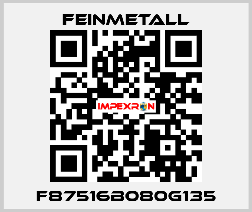 F87516B080G135 FEINMETALL