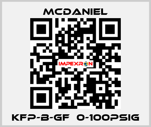 KFP-B-GF  0-100PSIg McDANIEL