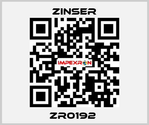 ZR0192  Zinser