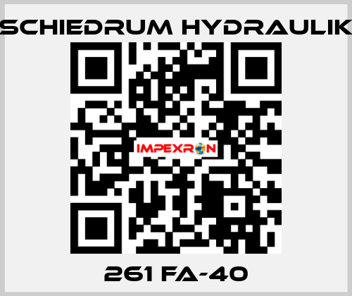 261 FA-40 SCHIEDRUM HYDRAULIK