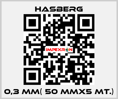 0,3 MM( 50 MMX5 MT.) Hasberg