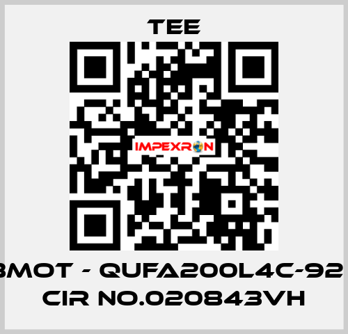 Typ. 3mot - QUFA200L4C-92 N Vib. CIR No.020843VH TEE