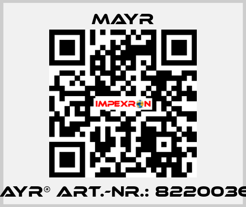 mayr® Art.-Nr.: 8220036-1 Mayr