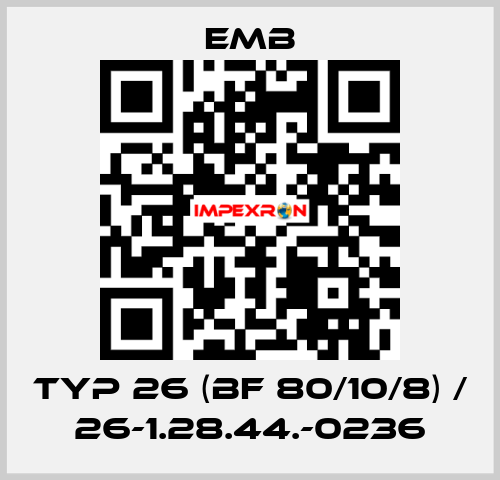 Typ 26 (BF 80/10/8) / 26-1.28.44.-0236 Emb