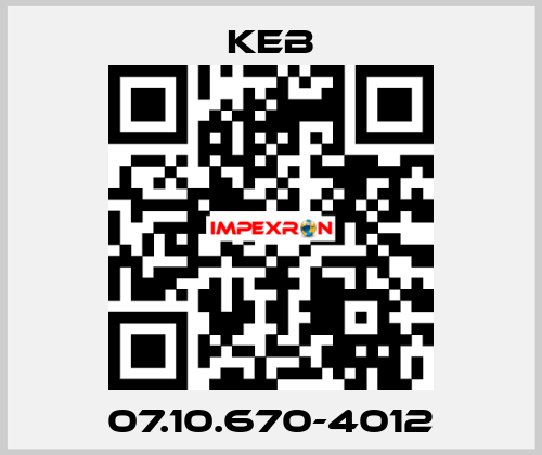 07.10.670-4012 KEB