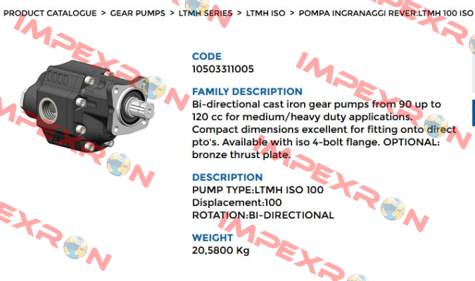 105-033-11005 OMFB Hydraulic