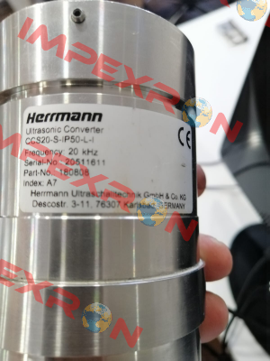 180808 / CCS 20/S/IP50/L/I HERRMANN ULTRASONIC