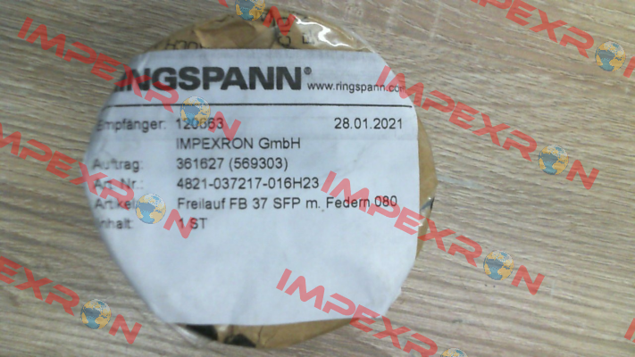 4821-037217-016H23 Ringspann