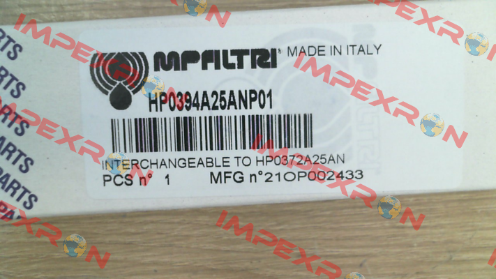 1652 / HP-039-4-A25-A-N-P01 MP Filtri