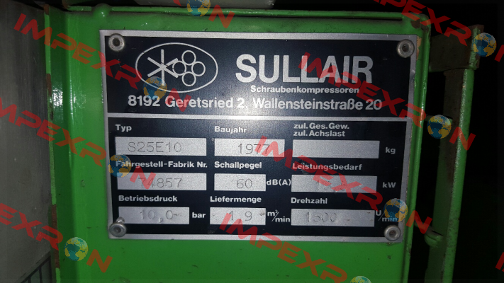 Platine U1 / Versorgungs- und Steuerkarte für S25 E10  Sullair