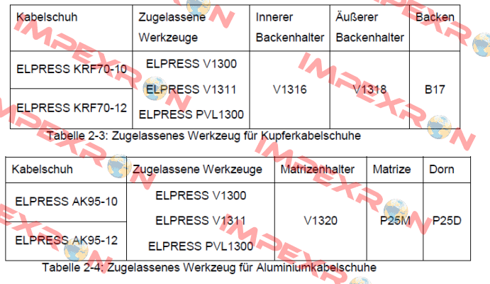 p/n: 5211-014000, Type: V1316 Elpress